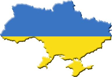 ukraine flag map